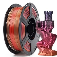 FLASHFORGE PLA Silk 3D Printer Filament Silky Texture Shiny 1.75mm 1kg Spool US picture