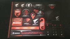 1 set Gigabyte Aorus Decal Stickers Set 31.5cm X 23cm picture