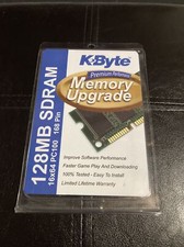 K-Byte 128MB,SDRAM 16x64 PC 100 168 pin, used. picture