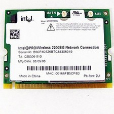 Intel PRO/Wireless 2200BG WIFI Card Model PD9WM3B2200BG Board Card Module picture