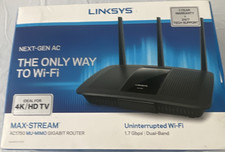 Linksys Max-Stream AC1750 Dual-Band MU-MIMO Gigabit Router, USB 3.0 Black picture