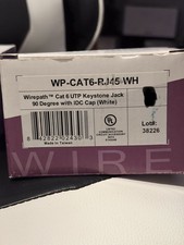 Wirepath Cat6 UTP Keystone Jack - WP-CAT6-RJ45-WH - Box of 10 - Brand New picture