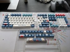 Vtuber Hololive EN Gawr Gura Theme PBT Keycaps picture