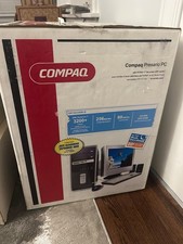 Compaq Presario SR1603WM-B Desktop PC Bundle FS7600 17” CRT Monitor Vintage picture