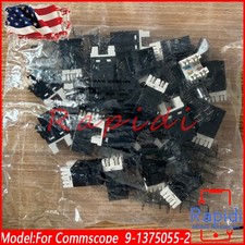 For Commscope SL110 SERIES RJ45 CAT6 Modular Jack Black Lot Of 24 w/ Dust Cover picture