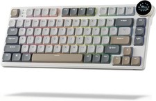 RK ROYAL KLUDGE N80 Low Profile Mechanical Keyboard w/Smart Display Screen picture