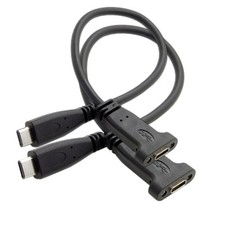 chenyang 2 Pack USB C Extension Cable 3.1 Gen 2 10Gbps Male to Black picture