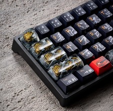 Handmade Key Cap For Mechanical Dragon Pattern Resin Artisan Keycaps picture