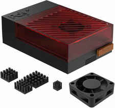 Argon Poly+5 Raspberry Pi 5 Case | Pi 5 ABS Case with 30Mm PWM Fan, Heatsink, S picture