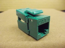 EZ-Snap Jack CAT6 Green 706GN-1 by Platinum Tools, RJ45 Keystone Jac Lot of 13 picture