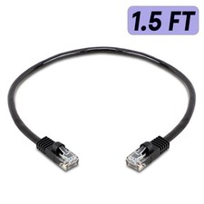 Black Cat5e Cable LAN Cat5e Patch Cord RJ45 Ethernet Modem Network Wire Lot picture