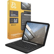 ZAGG Rugged Book Keyboard Case iPad 11 A16 / 10.9 Gen 10 Black Open Box picture