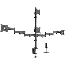VIVO Quad Monitor Heavy Duty Desk Mount 3 + 1, Holds Computer Screens up to 24