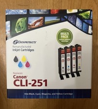 Dataproducts Canon CLI-251 Inkjet Cartridges Multi Pack Black/Cyan/Magent/Yellow picture
