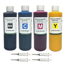 Ink Cartridge Refill Kit Bottles BKCMY Pigment Ink for HP 982 982A 982X-4X250ml picture