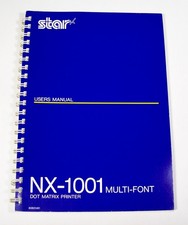 Star Micronics NX-1001 Multi-font Dot Matrix Printer Users Manual Guide Book picture