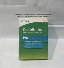 INTUIT QUICKBOOKS PRO 2012 FOR WINDOWS FULL RETAIL USA VERSION= NEW SEALED BOX picture