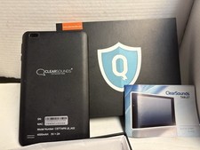 ClearSounds 8” Quad Core WiFi Android Tablet 32GB Carbon Black CSTTAP8 picture
