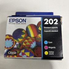 Epson T202520-S 202 Color Ink Cartridge Magenta Yellow Cyan Exp: 04/2025 picture