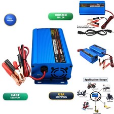Unocho 24V 5A Battery Charger Maintainer Alligator Clips for AGM Gel SLA VRLA picture