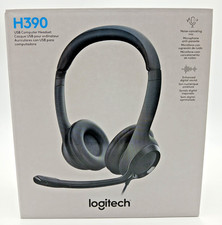 Logitech H390 Headset Wired USB-A Computer Headset Black Noise Cancel Mic NEW picture