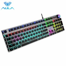 AUAL Gaming Keyboard 108 Keys Square RGB Keycaps Backlit Wired for Games/Office picture