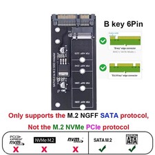 M.2 NGFF SSD to SATA 3.0 Adapter Converter – Supports B-Key & B+M Key 2230-2280 picture