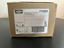 Hubbell FP4BBK Cubicle Furniture 4-Port Black - Box of 5 picture