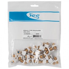 MODULE F-TYPE GOLD PLATED 3GHz 25PK IC107BGDWH UPC 633758092357 picture