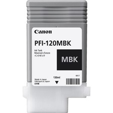 Canon PFI-120 130ml Pigment Ink Tank for imagePROGRAF Printers, Matte Black picture