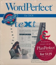 WordPerfect 5.1 + Manual PC DOS vintage word processing late 80s 3.5