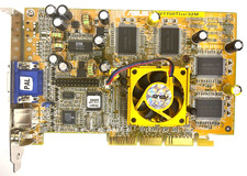 ASUS V7700TIVX/32M GEFORCE2 GTS 32MB AGP VGA CARD VGA SVID COMP GOLD FAN MXB146 picture