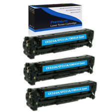 3PK Cyan CB541A Toner Cartridge For HP Color LaserJet CM1312nfi CP1215 CP1518ni  picture