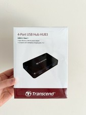 Transcend 4-Port USB Hub HUB3 - USB 3.1 Gen 1  24W DC Power Adapter picture