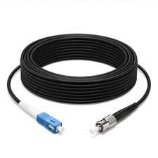 UPC LC/SC-ST Fiber Optic Patch Cord Black Simplex Singlemode Armored TPU 3M-40M picture