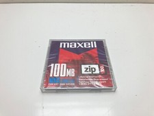 Maxell Zip Disk 100MB Storage (x2) - SEALED NEW picture