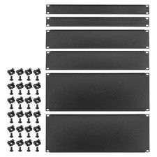 6 Pcs 1U,2U,4U Metal Blank Panel for Enclosure Server Cabinet Black picture