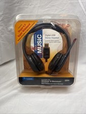 Plantronics Audio 655 USB Stereo Headset DSP Black Headband Clear HD New *Read* picture