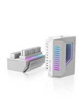Shield 24-Pin Angle Adapter with Infinity Mirror ARGB Light,ATX 24 Pin Power ... picture