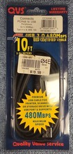 Connects PC/HUB to USB Peripherals, Type A to B, Black - 10ft picture