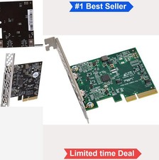 USB PCIe Card Dual Port USB C 10Gbps SuperSpeed Plus for Mac Windows Linux picture