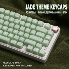 Jade Theme Keycap Set SA Profile PC Custom Keycaps for MX Mechanical Keyboard picture