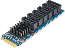 M.2 to SATA Adapter, M Key to SATA3.0 Card, Asmedia ASM1166 Chip, Support SSD an picture
