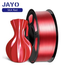 JAYO Red SILK PLA+ 3D Printer Filament 1.75MM 1.1KG Shiny Finish Good Adhesion picture