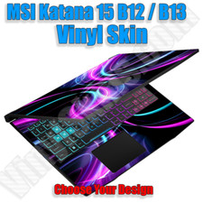 Choose Any 1 Vinyl Decal/Skin for MSI Katana 15 B12 - B13 - Free US Shipping picture