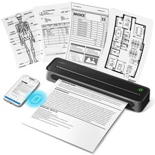 ETIKEZ D90E Inkless Portable Thermal Printer for 10.43*2.32*1.3 inch, Black picture