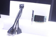 Matrox MXG M9140 E512LAF Graphics Card with DVI quad display cables SKU 221166 picture