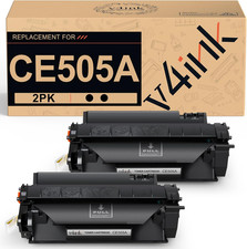 v4ink 2PK CE505A Toner Cartridge Compatible Replacement for HP 05A Toner Cartrid picture