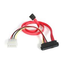 StarTech 1.5ft SAS 29-pin to SATA Cable with LP4 Power SAS729PW18 picture