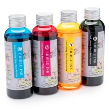Edible Ink Refill Bottle Set 14oz (400ml) 4 Color Compatible for Canon Printers picture